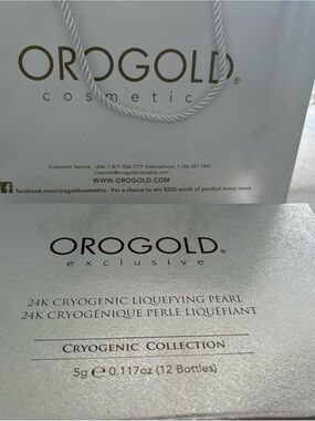 OROGOLD 24K Cryogenic Liquefying Pearl Serum - Silver
